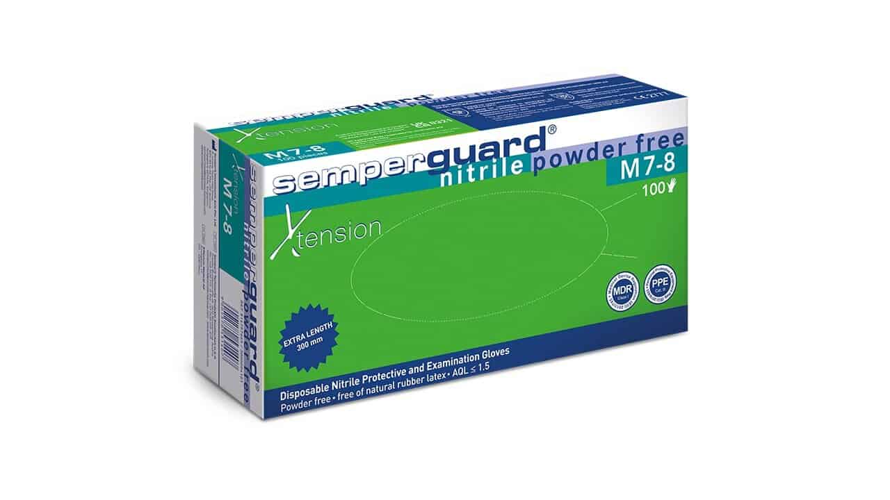 Jednorazové rukavice SEMPERGUARD® Xtension - nepudrované