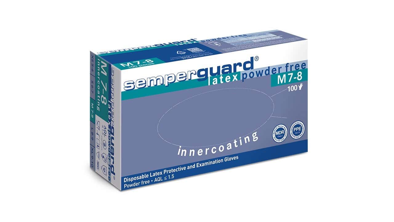 Jednorazové rukavice SEMPERGUARD® LATEX IC - nepudrované