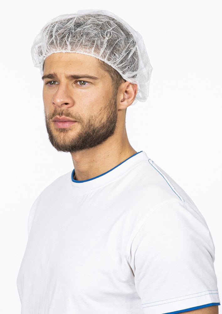 PP čiapka ARDON®INA , do 53cm, 100 ks/balenie biela