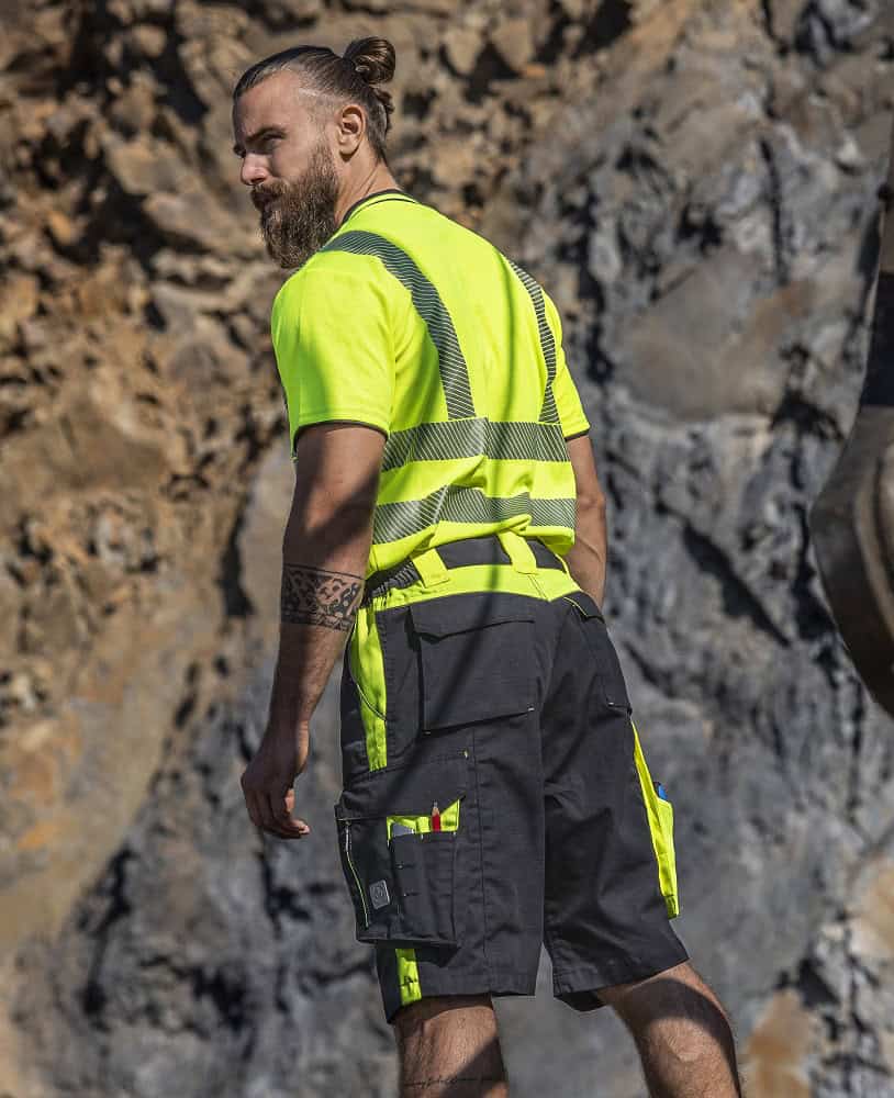 Šortky ARDON®NEON čierno-žlté