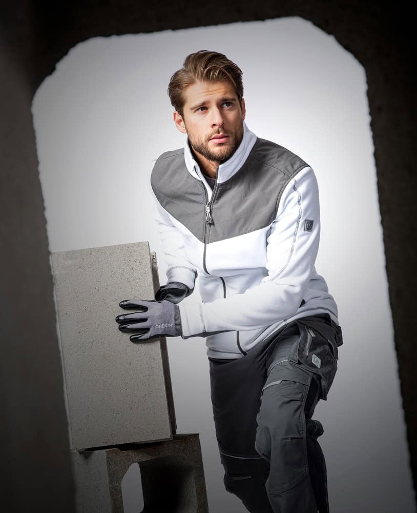 Mikina ARDON®oftFLEECE COMBO biela
