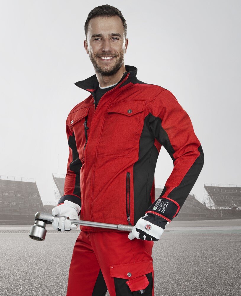 ARDON®PRE100 soft. bunda červeno-čierna