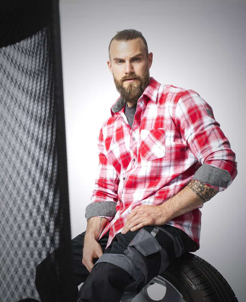 Košeľa ARDON®OPTIFLANNEL červená